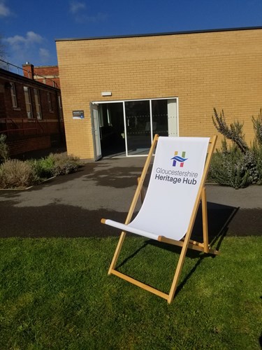 Garden with a deckchair